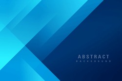 Modern Blue Abstract Background With Elegant Bright Diagonal Lines