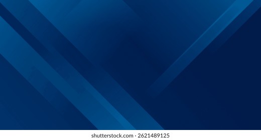 Fondo abstracto azul moderno con líneas diagonales brillantes elegantes EPS 10