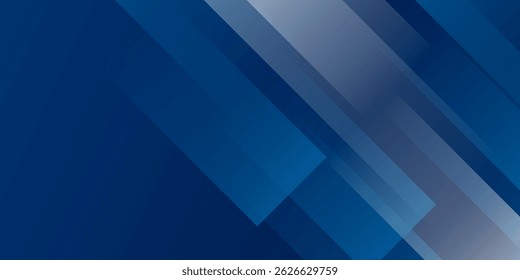 Fondo abstracto azul moderno con líneas diagonales brillantes elegantes. EPS 10
