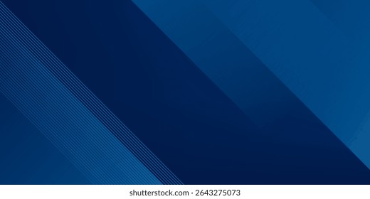moderner blauer abstrakter Hintergrund mit eleganten hellen diagonalen Linien