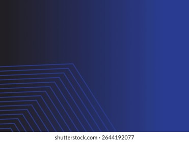 Arrière-plan abstrait bleu moderne avec des lignes diagonales lumineuses élégantes