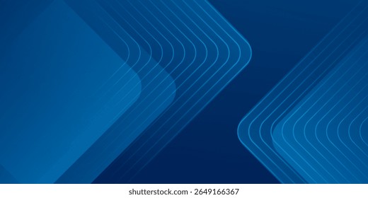 Fondo abstracto azul moderno con elegantes líneas diagonales brillantes Vector EPS 10.