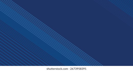 Fondo abstracto azul moderno con líneas diagonales brillantes elegantes