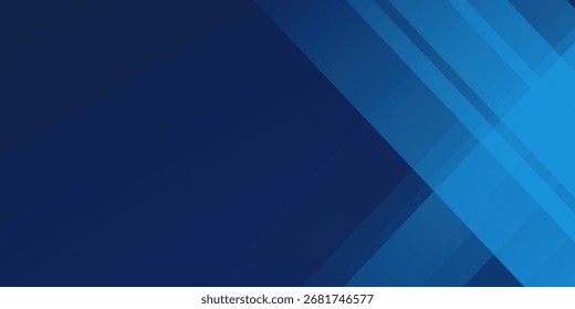 Fondo abstracto azul moderno con líneas diagonales brillantes elegantes