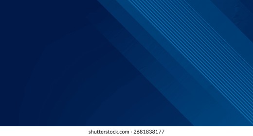 Fondo abstracto azul moderno con líneas diagonales brillantes elegantes