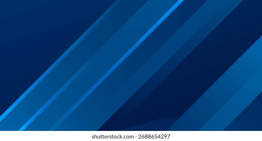 Fondo abstracto azul moderno con líneas diagonales brillantes elegantes. Eps 10