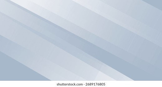 Fondo abstracto azul moderno. Elegantes Elementos blancos de forma diagonal. Vector degradado blanco de lujo moderno eps10