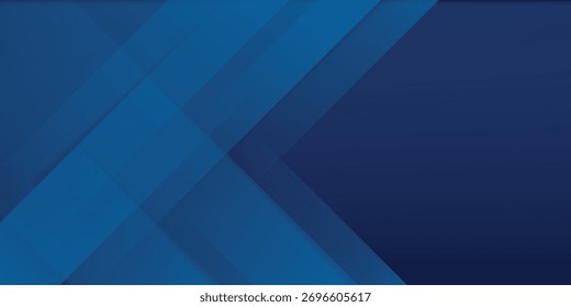 Fondo abstracto azul moderno con líneas diagonales brillantes elegantes.