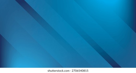 Fondo abstracto azul moderno con líneas diagonales brillantes elegantes, EPS.10