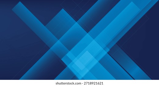 Fondo abstracto azul moderno con líneas diagonales brillantes elegantes