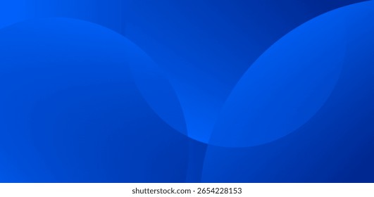 Modern blue abstract background with geometric gradient circle shapes. Clean business-style design, perfect for corporate banners, tech posters, or digital presentation templates. Illustration.
