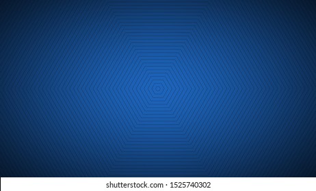 Modern blue abstract background, the look of stainless steel, octagonal lines on a blue background