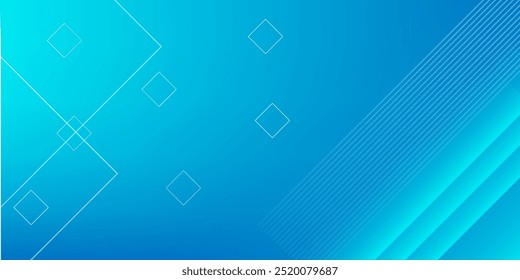 Modern blue abstract background, the look of blue gradient vibrant color, light lines on a blue background