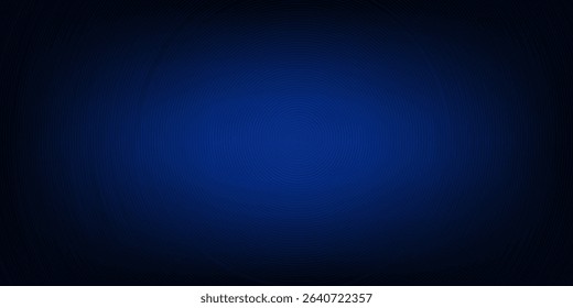 Modern blue abstract background, the look of stainless steel, circular lines on a blue background