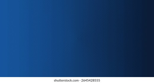 Modern blue abstract background, the look of stainless steel, circular lines on a blue background. presentation