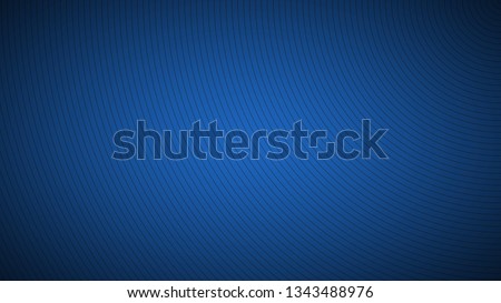 Modern blue abstract background, the look of stainless steel, circular lines on a blue background