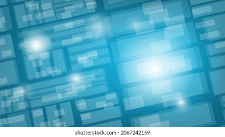 Fondo Azul Abstracto Moderno Con Rectángulos. Vector EPS10