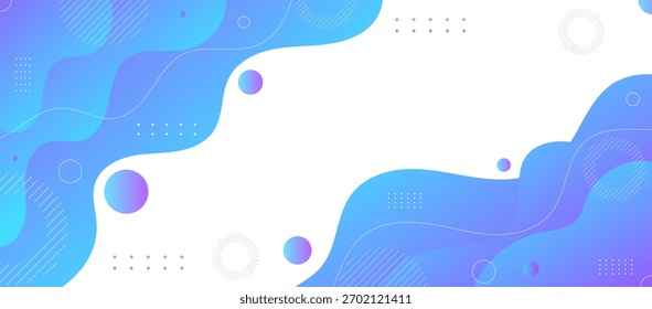 Fondo abstracto azul moderno con ondas suaves y Gradientes suaves.