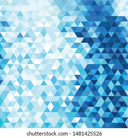 Modern blue abstract background with triangles