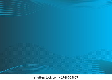 Modern blue abstract background. Waveform on gradient background. Art for your design project. Vector illustration EPS10.