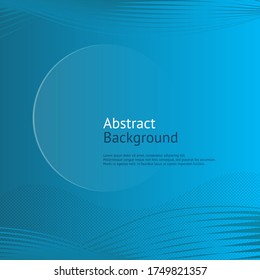 Modern blue abstract background. Waveform on gradient background. Art for your design project. Vector illustration EPS10.