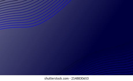 Moderner, blauer abstrakter Hintergrund, glatte Linien auf blauem Hintergrund
