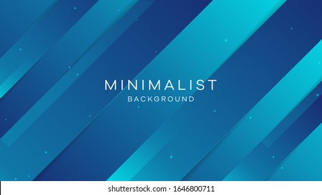 Moderner abstrakter, blauer Hintergrund mit diagonalen Formen und blauem Lichtpunkt. Vektorillustration. EPS10