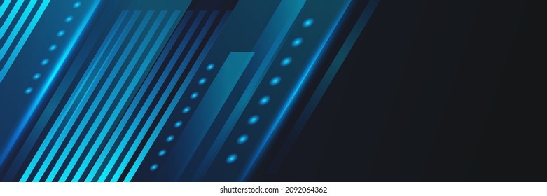 Modern blue abstract banner background with shadow 3d layered light rectangle. Vector illustration design for presentation, banner, cover, web, flyer, card, poster, wallpaper, texture, slide, magz