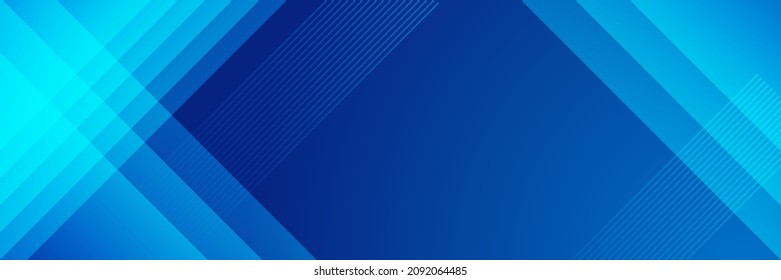 Modern blue abstract banner background with shadow 3d layered light rectangle. Vector illustration design for presentation, banner, cover, web, flyer, card, poster, wallpaper, texture, slide, magz