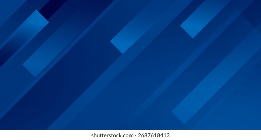 Fundo geométrico abstrato azul moderno com formas gradientes dinâmicas e design mínimo limpo. ilustração vetorial para negócios, instituições corporativas, conferências, partes e modelos digitais.