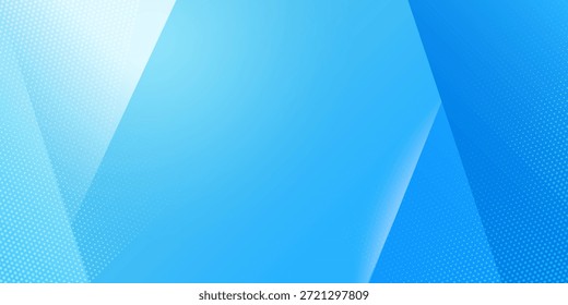 Fondo geométrico abstracto azul moderno con Formas diagonales en capas y puntos semitonos sutiles, diseño de gradiente limpio para la presentación de negocios, encabezado de Sitio web, Anuncio, volante, marca corporativa.