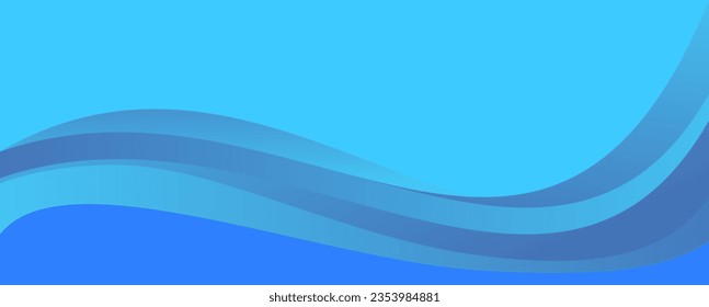 modern blue abstract gradient banner background	