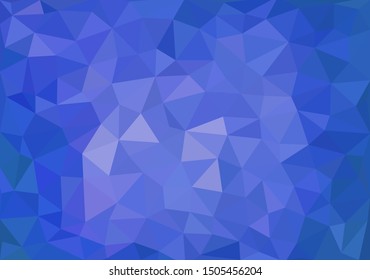 Modern blue abstract polygonal background. Geometric texture background in origami style. vector illustration