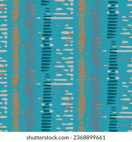 Modern blue abstract stylized vector simple graphic design seamless pattern. Genderneutral masculine textured shapes for wallpaper background tile