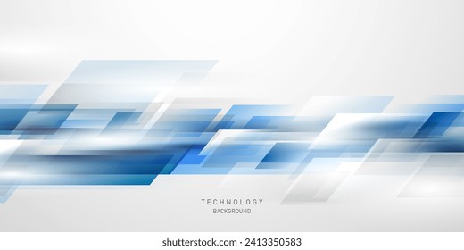 fondo de tecnología abstracta azul moderno Ilustración vectorial