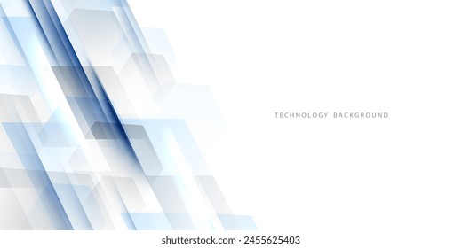 Ilustración vectorial de fondo de tecnología abstracta azul moderna