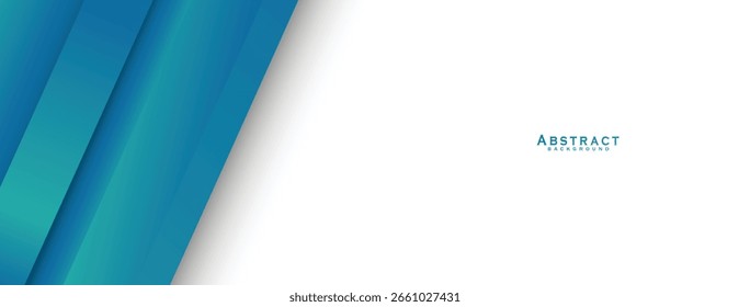 Modern blue abstract web banner background creative design