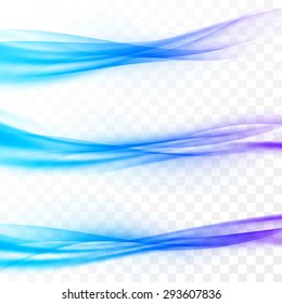 Modern blue abstract web speed soft line set liquid fluid divider web layout. Vector illustration