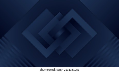 Fondo azul moderno con formas geométricas abstractas para el diseño de presentaciones, banner tecnológico, plantillas de afiches