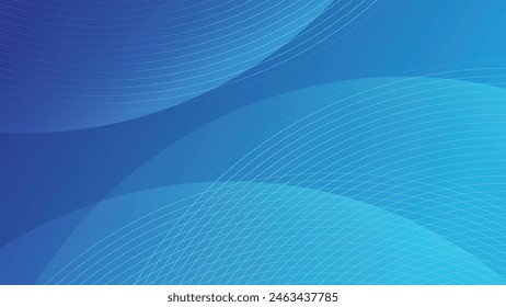 Modern Blue Background With Abstract Lines Illustration for Business, Web, Brochures, Poster, and Template Design