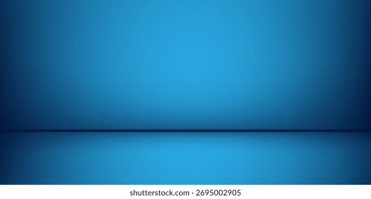Fondo azul moderno, sala de estudio de pared abstracta, se puede utilizar para presentar abstracto simple moderno