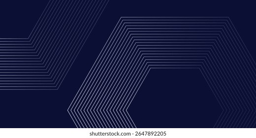 Moderno azul fundo azul gradação azul e branco. Design simples de estilo de efeito hexágono