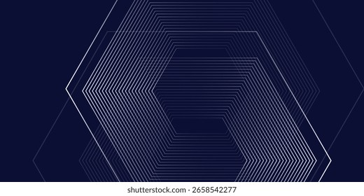 Moderner blauer Hintergrund blau-weiße Abstufung. Hexagon-Effekt Stil einfaches Design einfach	