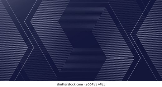 Moderna gradación azul y blanco de fondo azul. Estilo de efecto hexágono diseño gráfico simple.