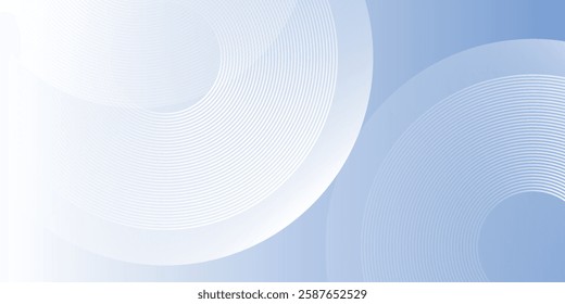 Modern blue modern background with circle elements. Digital technology background abstract simple design
