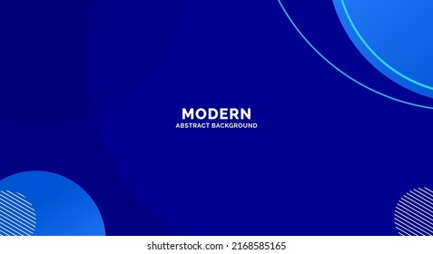 Modern Blue Background Circle Vector Art