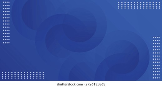 Modern Blue background with circular shapes simple modern
