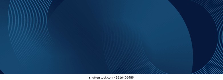 modern blue background with curved and overlapping blue gradient lines, vector.