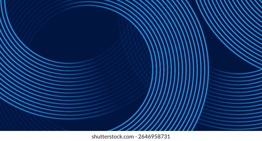 modern blue background with curved and overlapping blue gradient lines