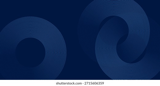 Fondo azul moderno con líneas de degradado azul curvadas y superpuestas


